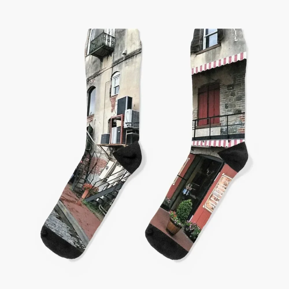 Savannah Riverfront Socks retro new in's anti-slip christmas stocking Socks Women Men's