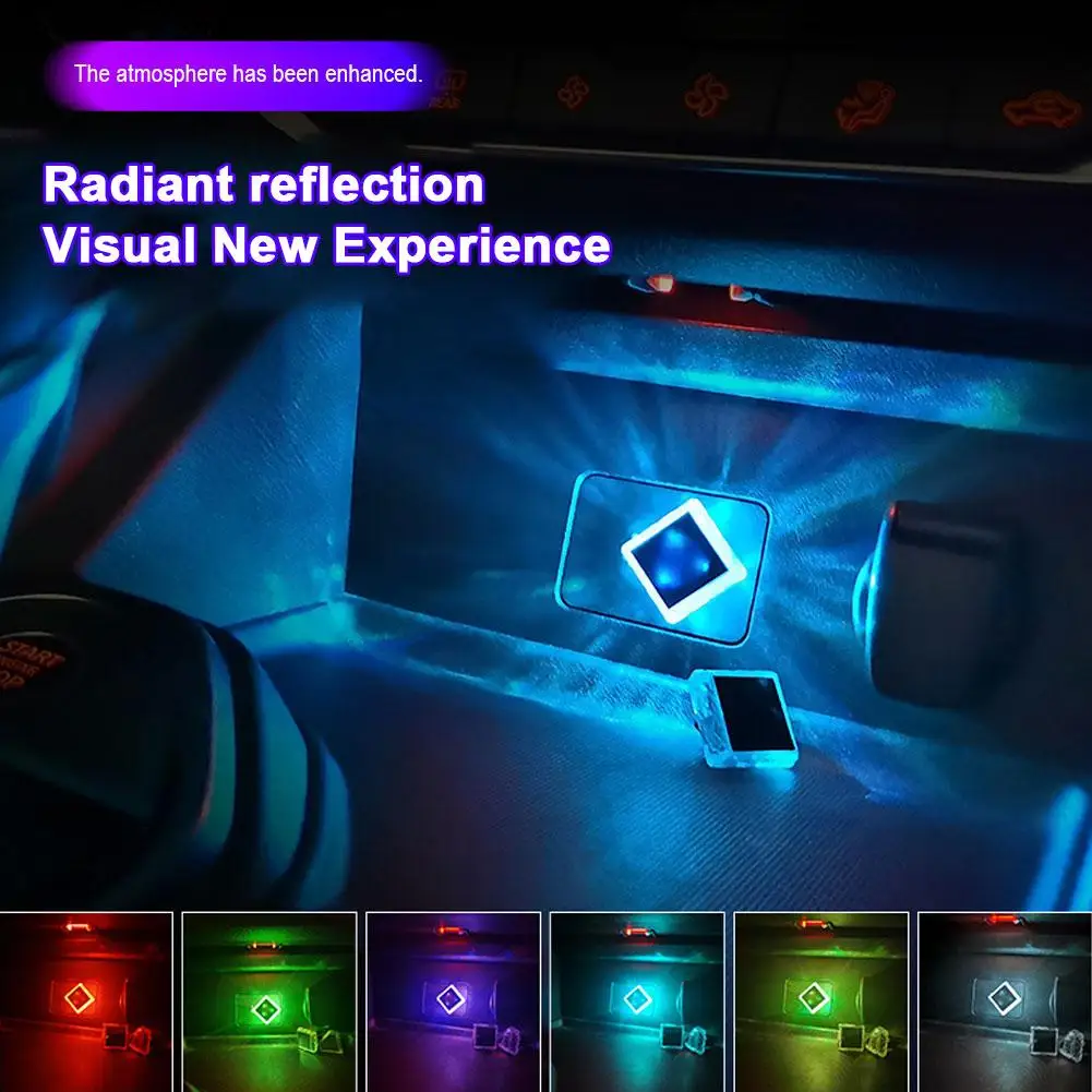USB Ambient LED Light Mini Car Interior Decoration Atmosphere Lamp Plug Play Universal for Auto PC Computer Emergency Light