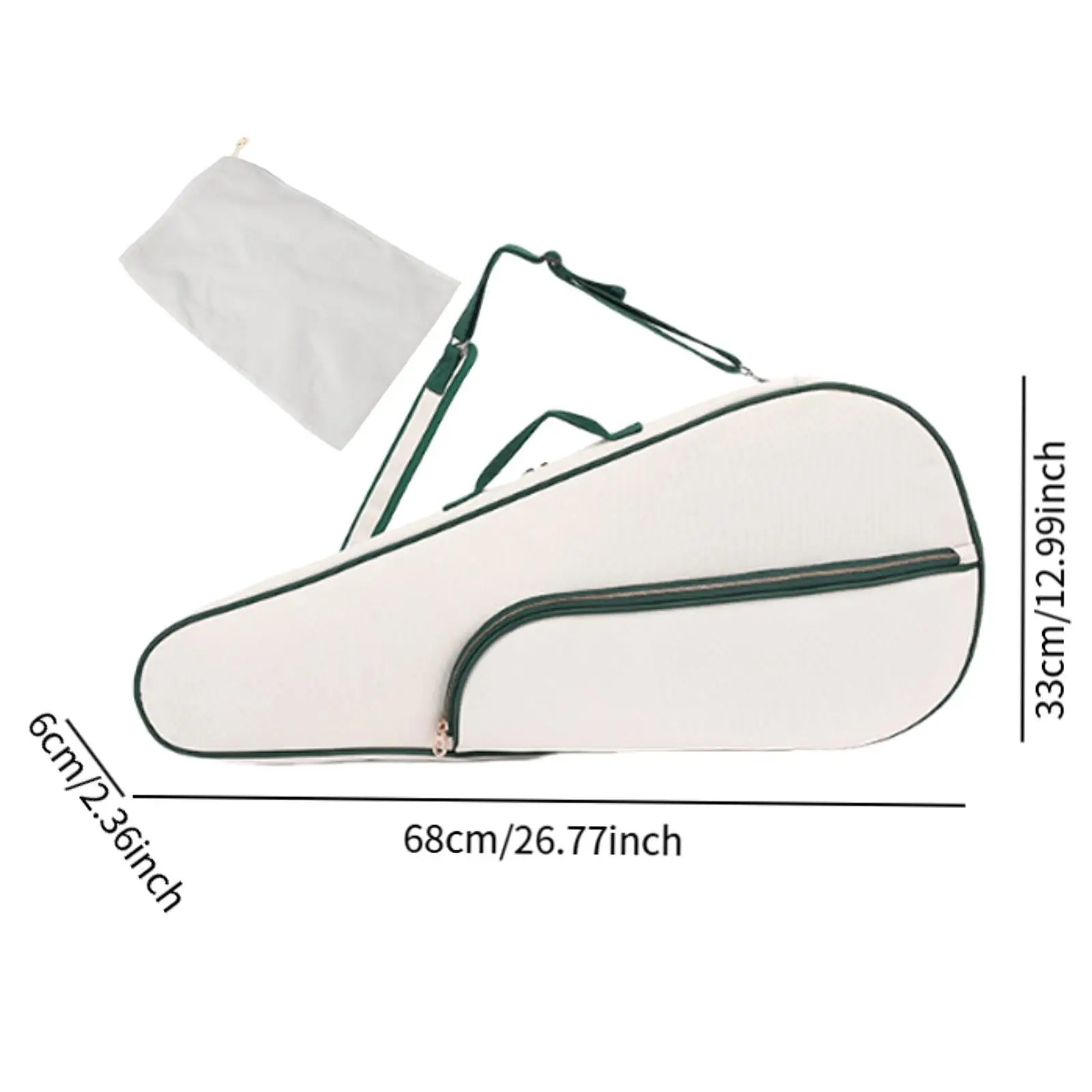 

Tennis Racket Bag Pickleball Handbag Large Beginners Adjustable Strap Fitness Waterproof Carrying Bag Badminton Racquet Bag