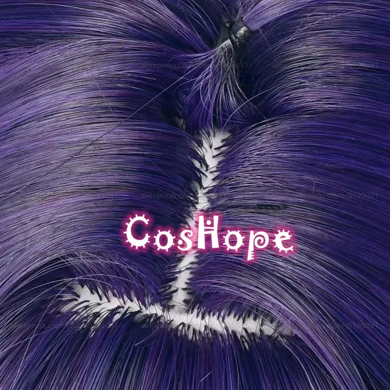 เอชเอสอาร์ แอเชรอนคอสเพลย์วิกผม 85 ซม.วิกผมยาวตรงสีม่วงสีฟ้าสีขาววิกผมคอสเพลย์อะนิเมะวิกผมสังเคราะห์ทนความร้อนวิกผม