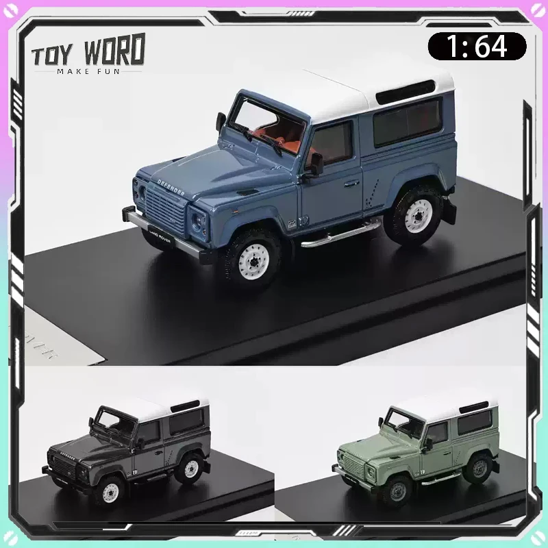 

New LCD 1 64 Scale Land Rover Defender 90 V8 Off Road Alloy Diecast Model Tough SUV Mini Car Desktop Collectible Ornament Gifts