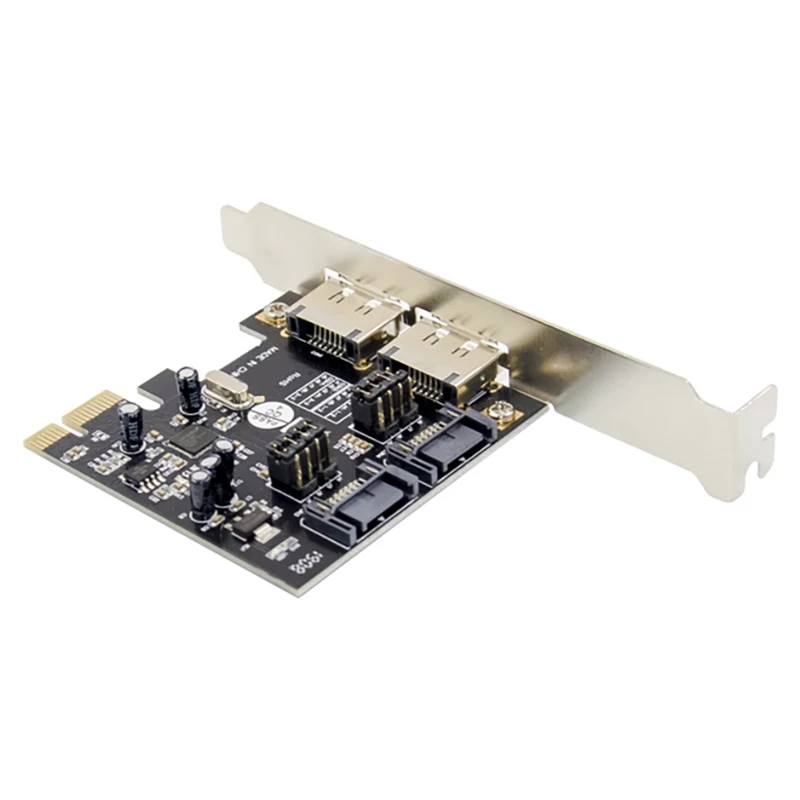 PCIE ESATA SATAIII Expansion Card PCI-E To 2-Port SATA3.0 6 Gbit/S ASM1061 SSD Solid State Drive Expansion Card