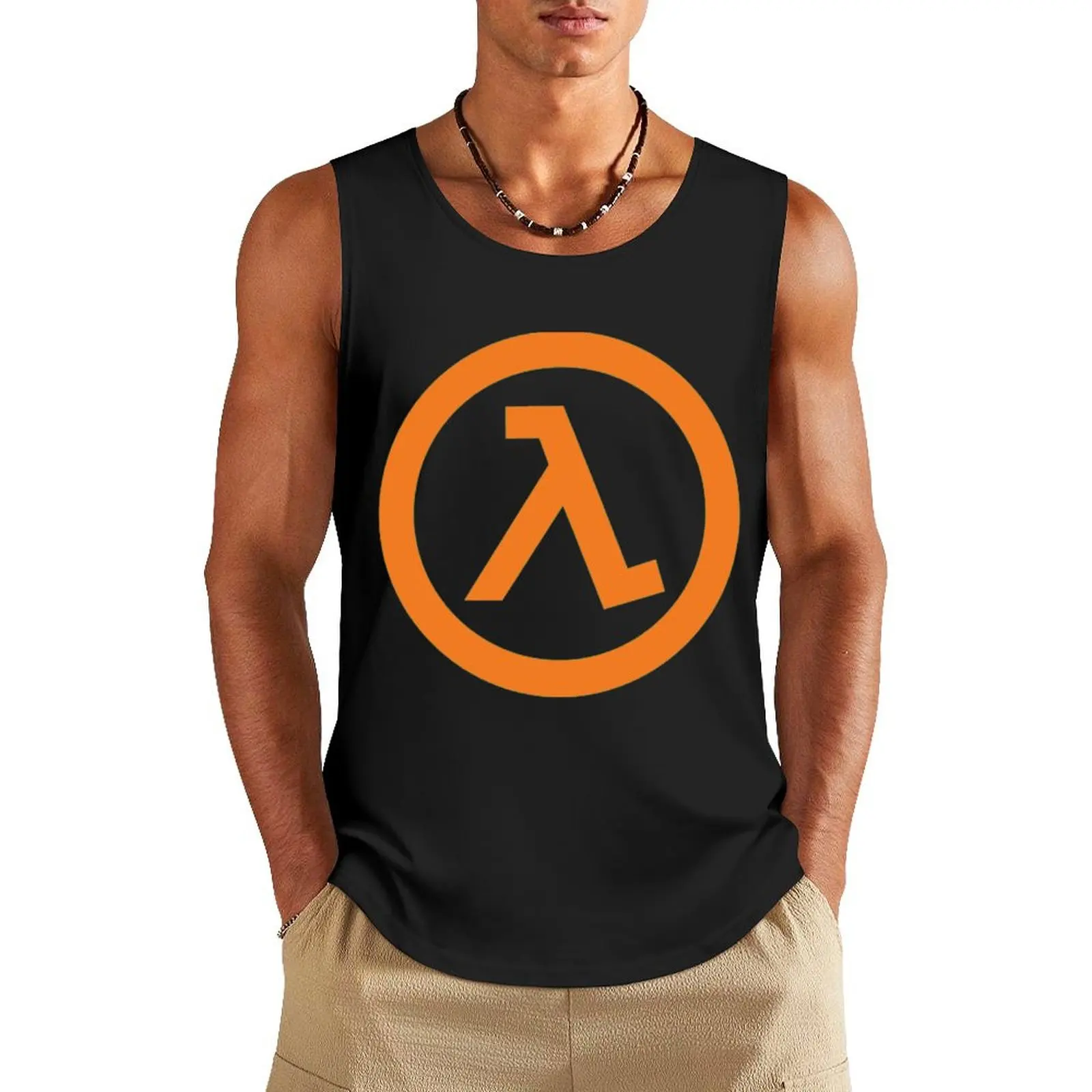 Half-Life Lambda Tank Top bodybuilding men clothes Clothing Men's summer clothes 2024 Man sleeveless shirt