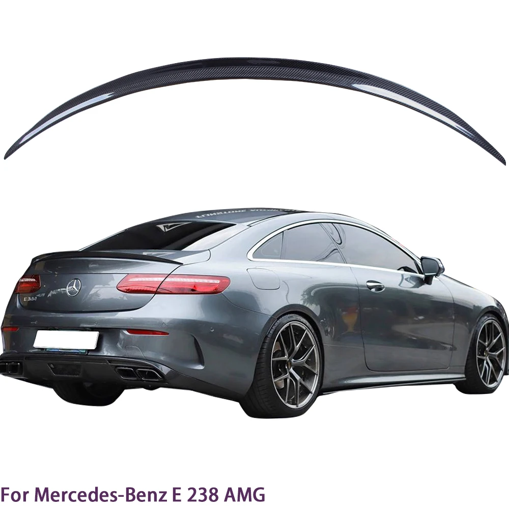 

For Mercedes-Benz E-Class W238 C238 2Door Coupe AMG Style Carbon Fiber Rear Spoiler Trunk Wing 2016-2024