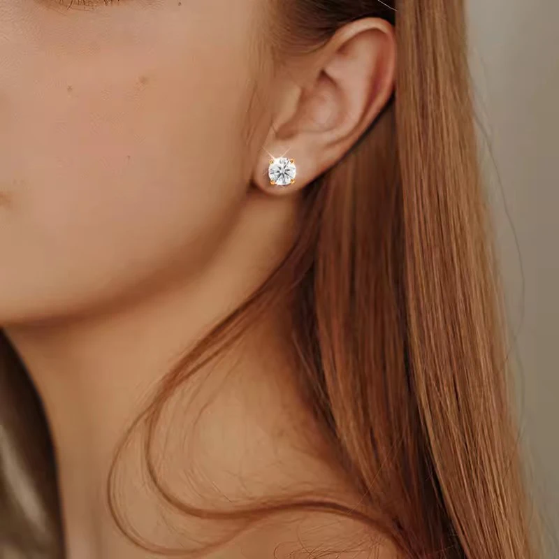 Thumbnail 4 - #89 Latest Moissanite Stud Earrings Offers