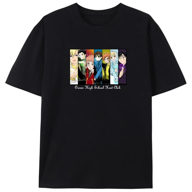 

Мужская хлопковая футболка Ouran High School Host Club S - 4XL_2