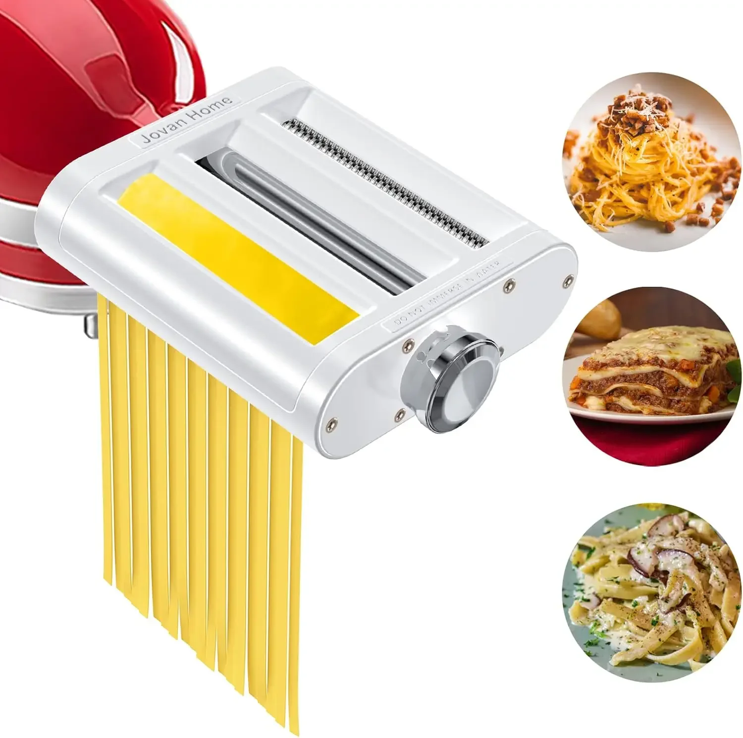 

NEW Maker Attachment for KitchenAid Stand Mixers 3 in 1 Set Includes Pasta Roller Spaghetti Cutter & Fettuccine Cutter, Pasta