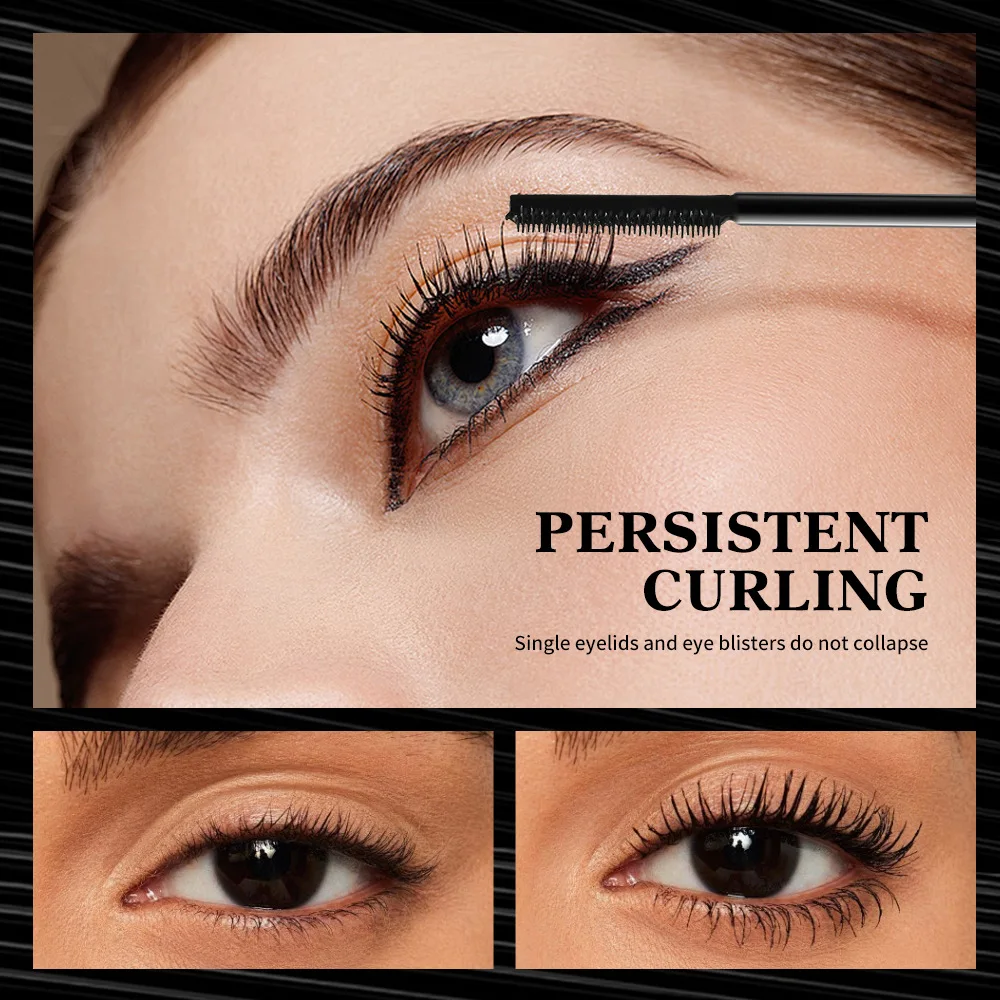 3D マスカラ延長黒まつげまつげエクステンションまつげブラシ美容メイク長持ち黒色マスカラ