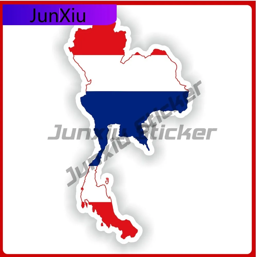 

Thailand Map Flag Personality Auto Decor Works Well On Smooth Auto Exterior Areas