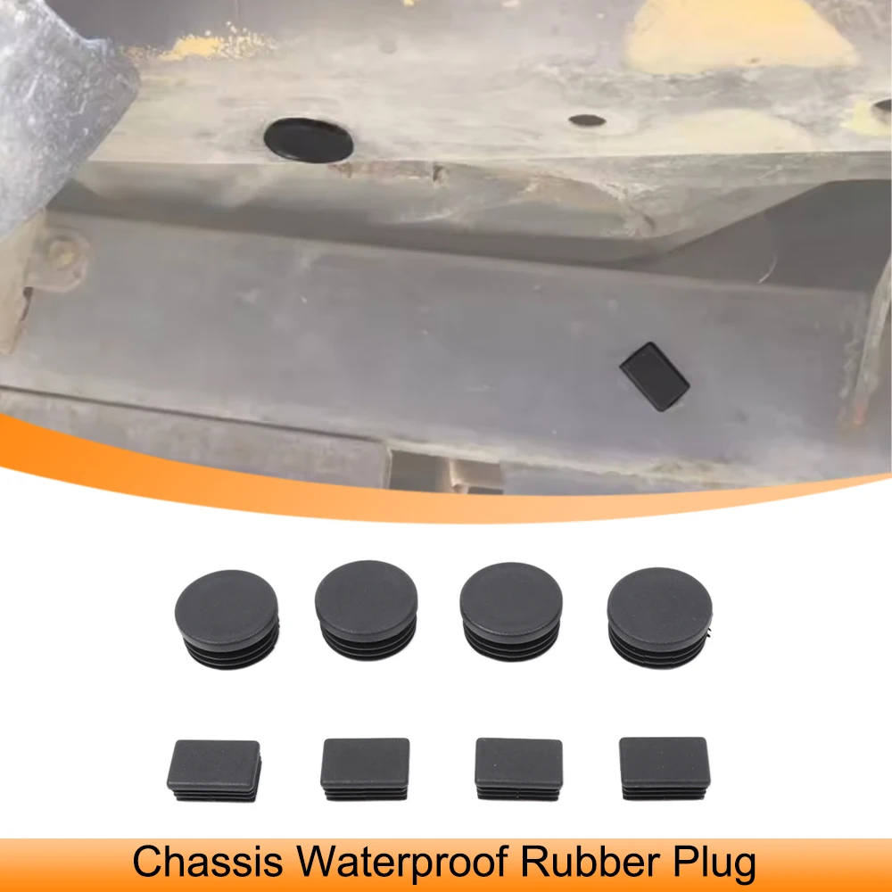 Tapón de Goma Impermeable para Chasis de Jeep Wrangler TJ 1997-2006, Cubierta para el Drenaje del Suelo del Chasis, Accesorios Exteriores para Automóviles