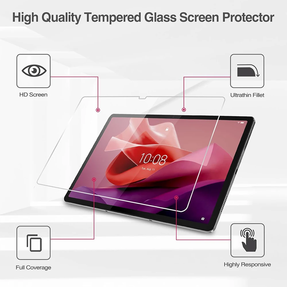 3Pcs Tempered Glass Screen Protector For Lenovo Tab P12 12.7 inch 2023 Tablet Protective Film For Xiaoxin Pad Pro 12.7\'\' TB371FC