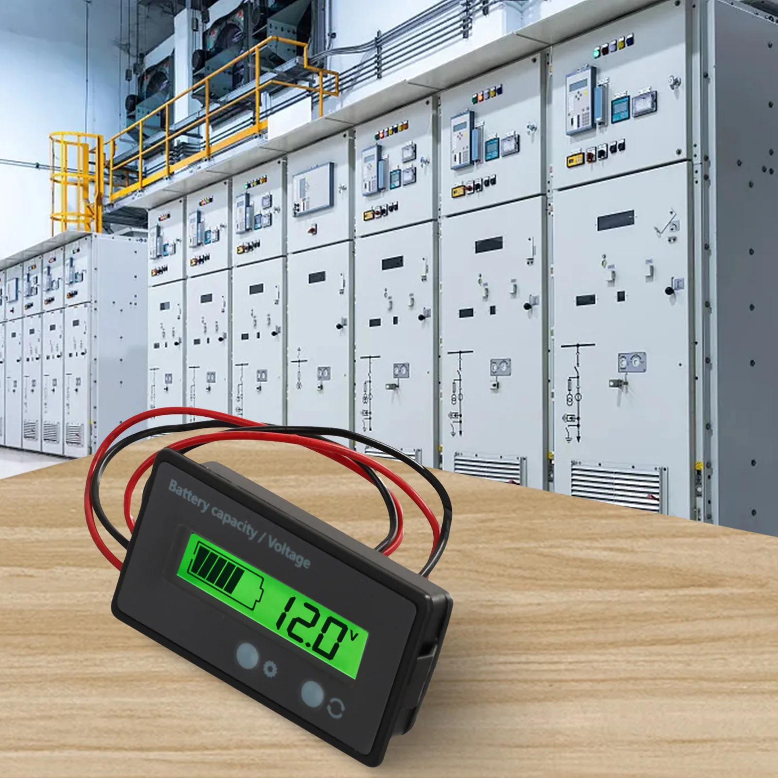 Battery Capacity Monitor Meter 12V 84V LCD Power Voltage Meter Voltmeter Ammeter for Accurate Battery Status Monitoring