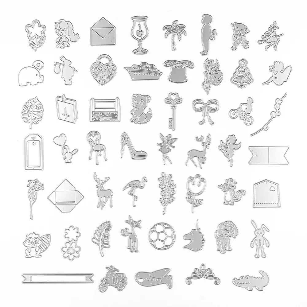 20-50Pcs/Bag Random Metal Cutting Dies for DIY Scrapbooking Cards Custom Selected Lucky Bag Craft Decor Die Cuts Designs