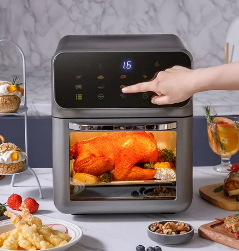 Air Fryer With Viewing Window Kitchen Appliances Household Commercial Non-fryer Air Fryer 10L 1350w Air Fryer