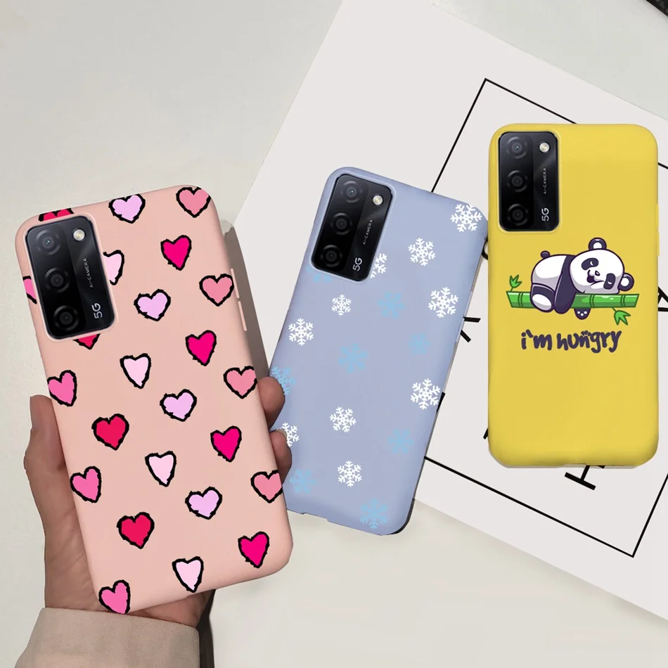 Case For OPPO A55s 5G CPH2321 Phone Case Silicone Candy Color Soft Cover For OPPO A55 5G PEMM00 Coque OppoA55 S A55s 5G Funda