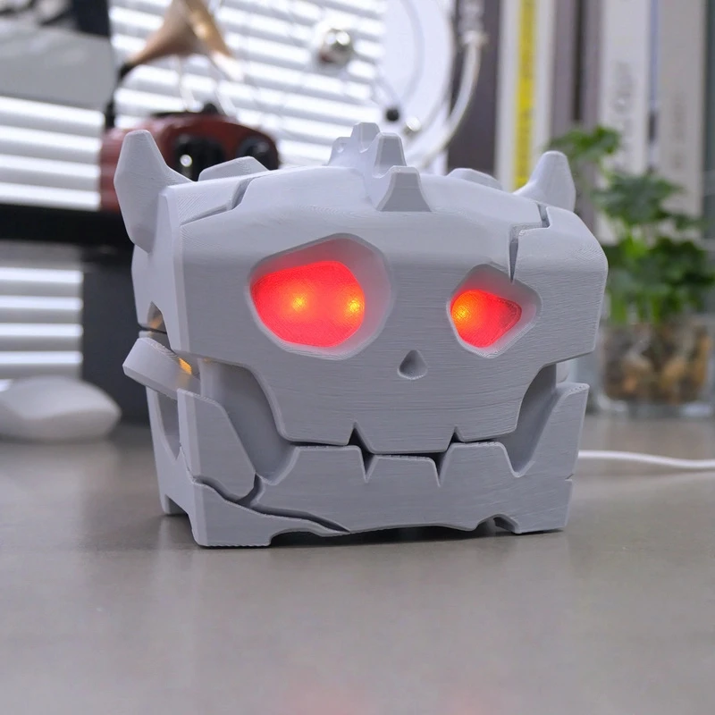 

Нагрудный ящик для хранения игровых карт сокровищами с вибрацией и звуковым управлением, модель игрушечного дисплея, декор для фанатов