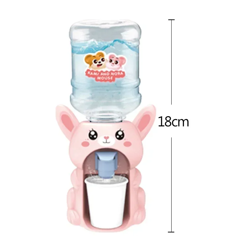 Mini Water Dispenser for Children Kids Gift Cold/Warm Water Juice Milk Drinking Fountain Simulation Cartoon Kawaii Kitchen Toy