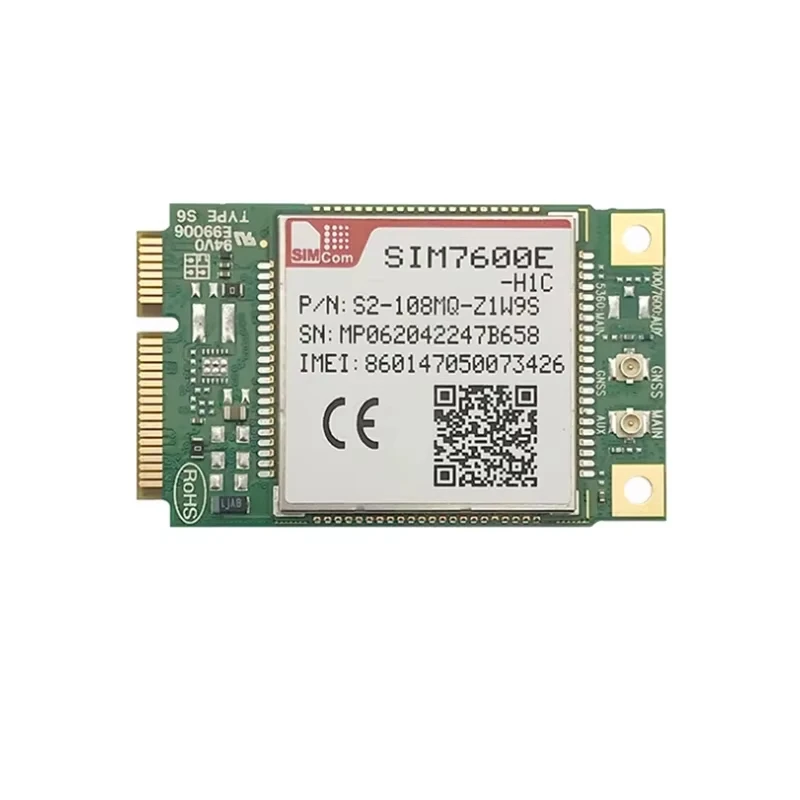 وحدة SIMCOM SIM7600E-H1C MINIPCIE 4G LTE CAT4 SIM7600E-H1C-PCIE متوافقة مع وحدات SIM7500/SIM7600 لأوروبا إنترنت الأشياء