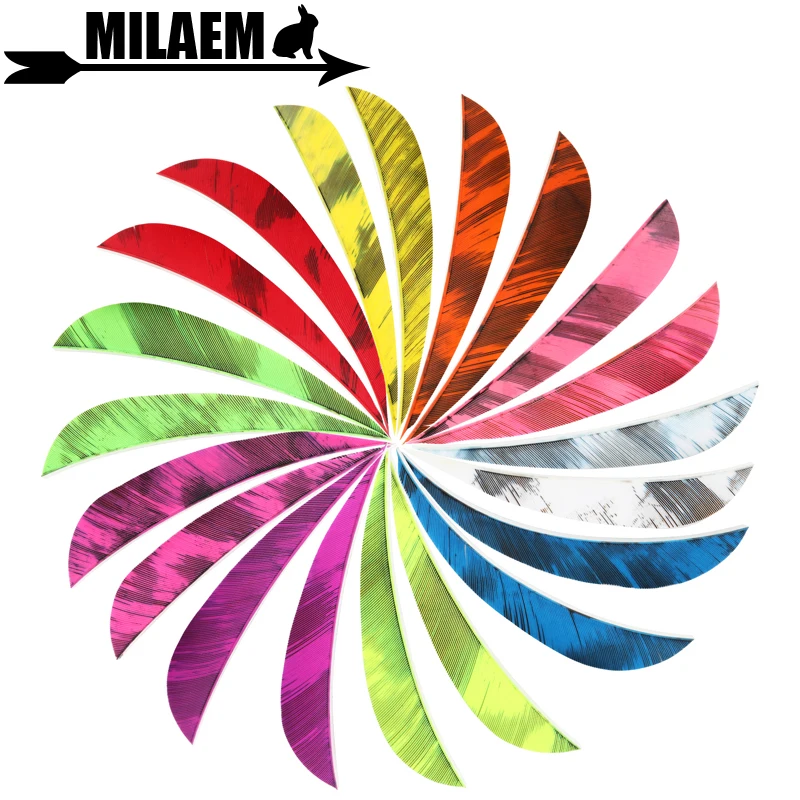 

36/72pcs Arrow Feathers 4 Inch Right Wing Turkey Feather Fletching Natural Vanes 10Color Archery Arrow DIY Hunting Shooting