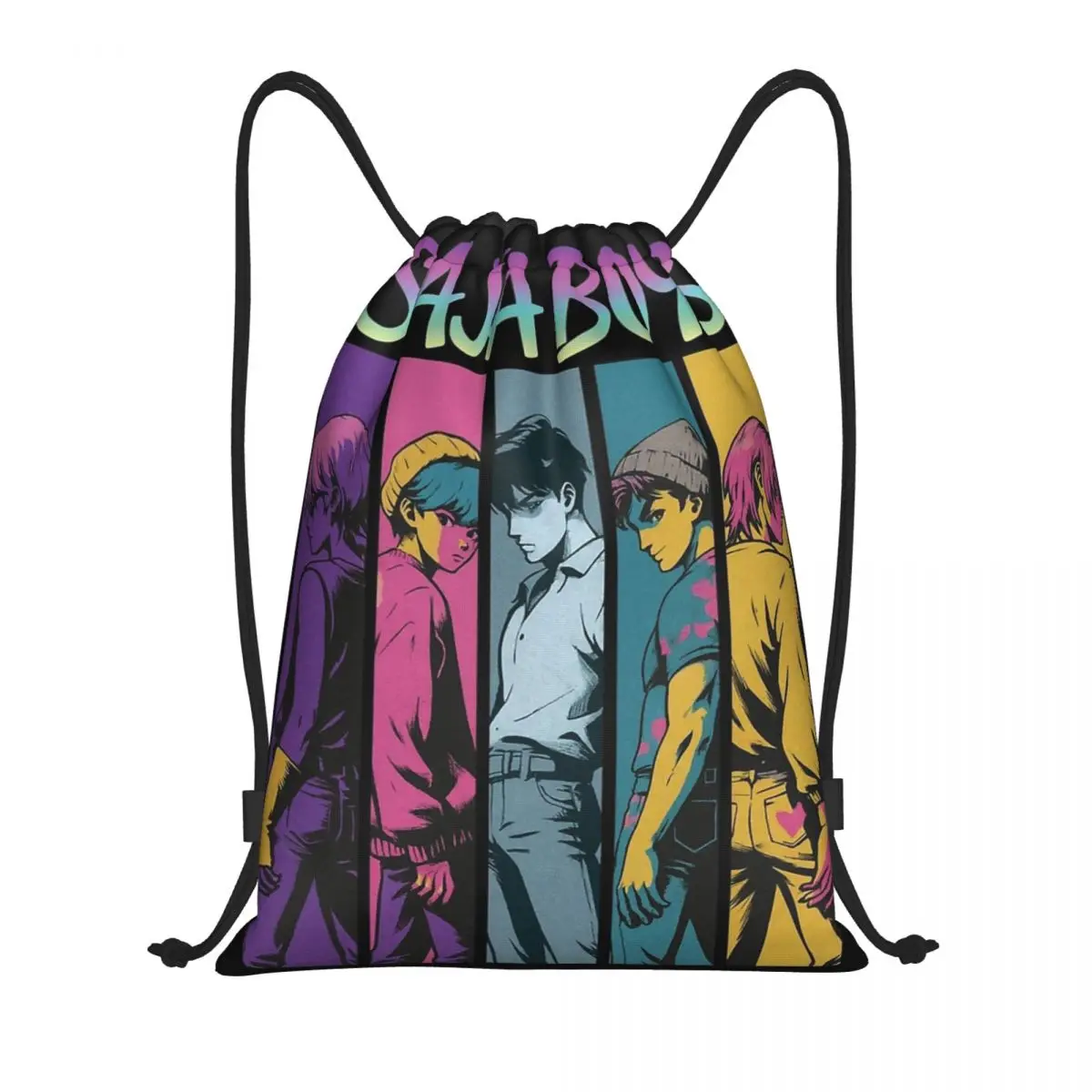 حقيبة ظهر برباط من Saja Boys Kpop Demon Hunters حقيبة رياضية لليوجا