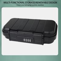 Beach Lock Box 4-digit Password Travel Safe Storage Cabinet Small Items Water-Resistant Detachable Chain Anti-theft Cabinet For
