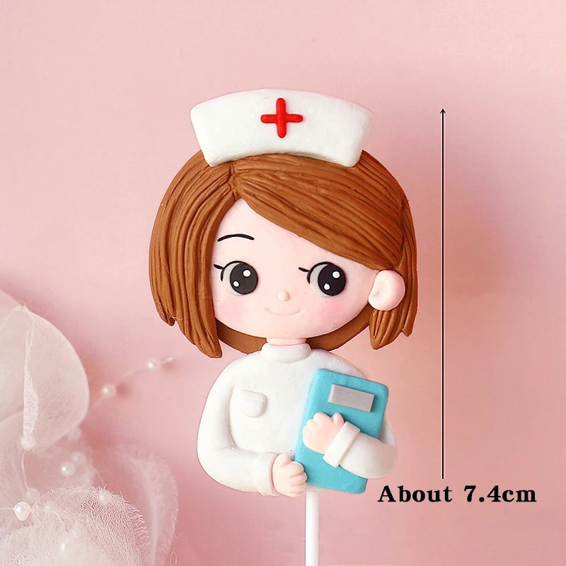 512 Internet Nurse Day Cake Decoration Medicine Box Syringe Nurse Clothe Steangel Burse Doctor Bouquet plug-in card Gifts