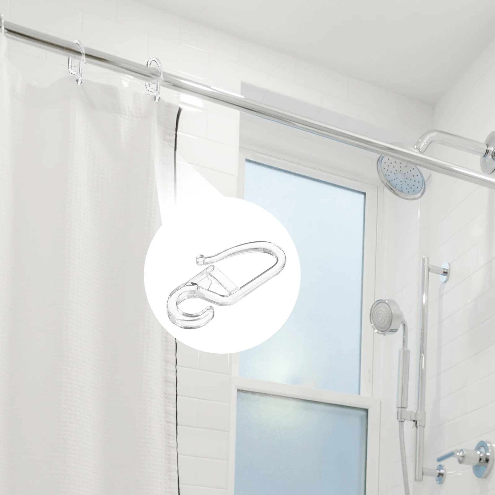 50pcs Bed Curtain Hooks Universal Sliding Hooks For Home Decor Garden Curtain Decorative Accessories For Heavy Curtains