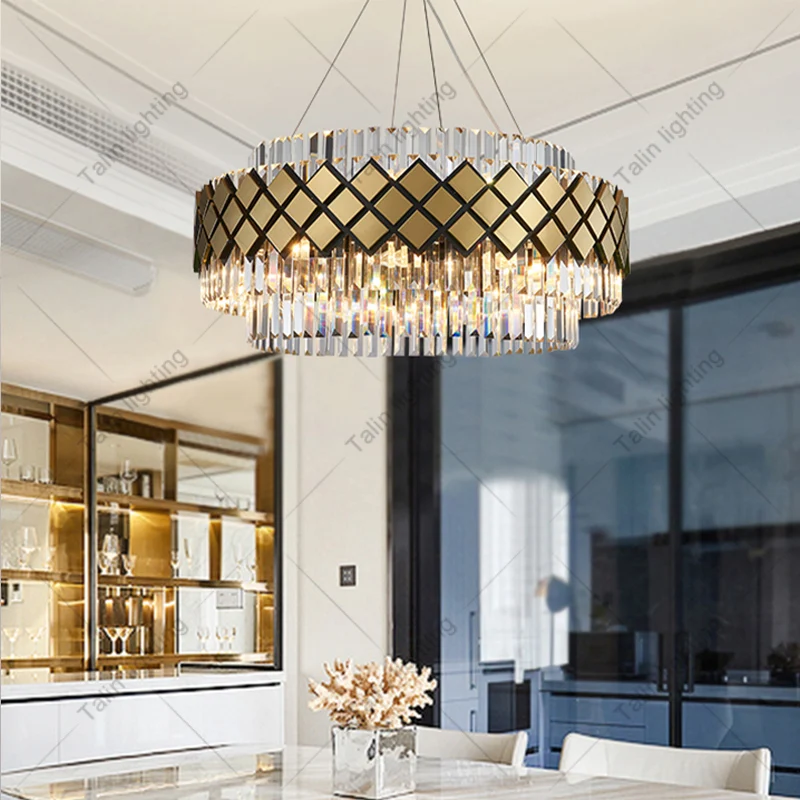 Factory Chandeliers Indoor Light Home Decor LED Hanging Light Fixture Home Crystal Chandelier Modern Chandeliers Light Pendants