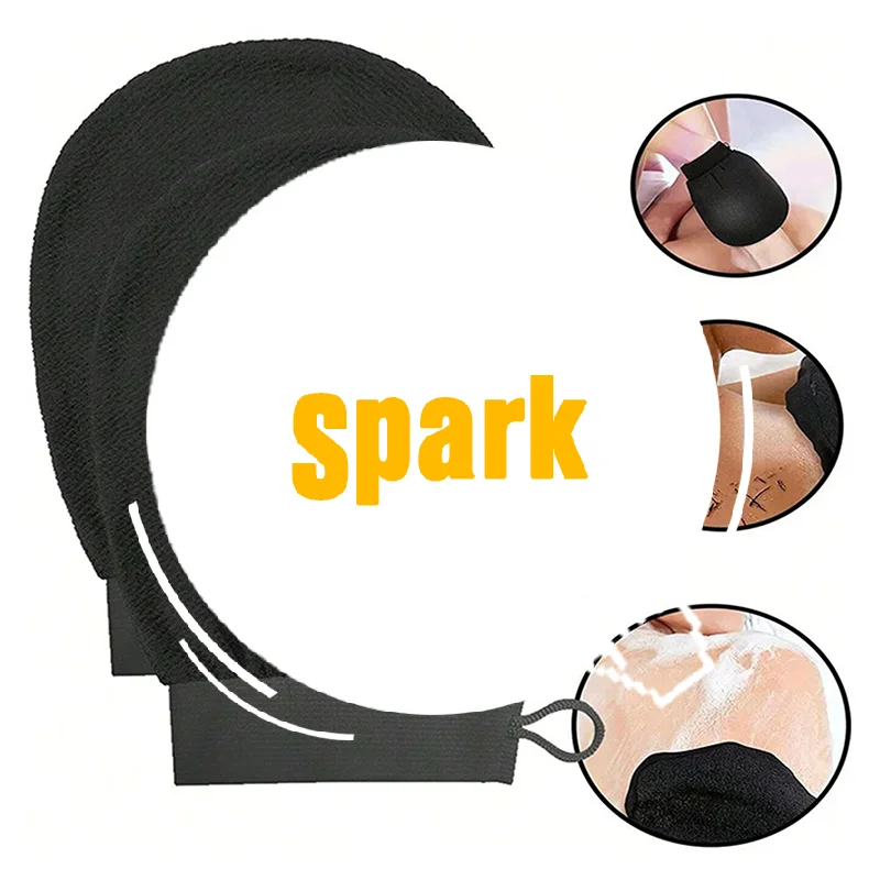 

1 шт. двухсторонняя отшелушивающая перчатка — силиконовый скруббер для тела для глубокого очищения и удаления омертвевшей кожи, использования в ванне и душа