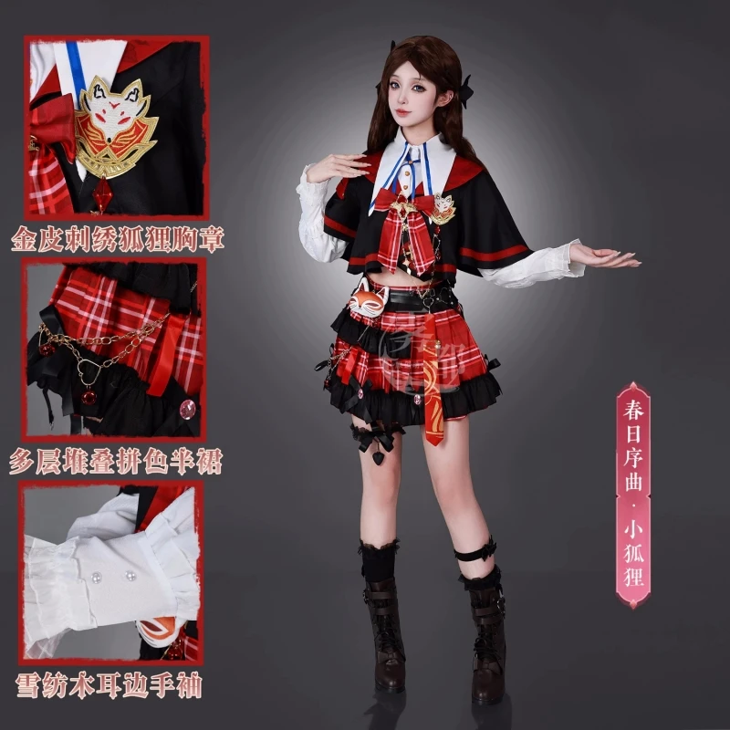 Game Naraka Bladepoint Tessa Cosplay Anime Women Sweet Costumes Role Play Clothing Carnival Comic-con Suit with Wig Stock