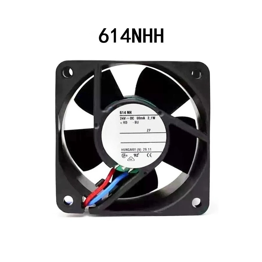 

FOR Ebmpaps Axial flow Fan 60*60*25mm 614NH 24VDC 2.1W 88mA radiator