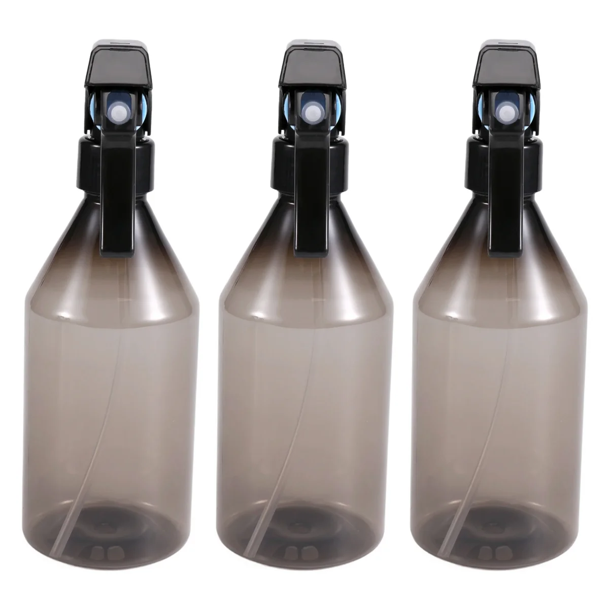 Plastic Bottles for Cleaning Solutions,10OZ Reusable Empty Container with Black Trigger Sprayer, 3Pack