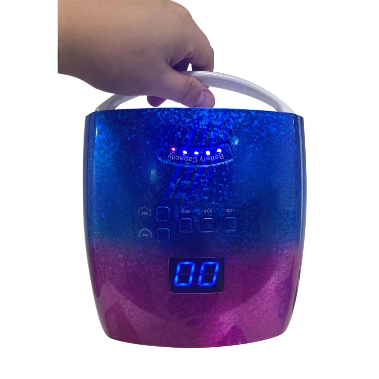 High Quality Sun Uv Led Nail Lamp pink and blue light 48W led nail led lamp cordless With Private Label