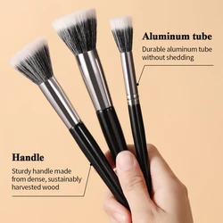 OVW Goat Hair Stippling Highlight Brush Multifunction Blush Loose Powder Makeup Brush maquiagens Large Stippling Brush