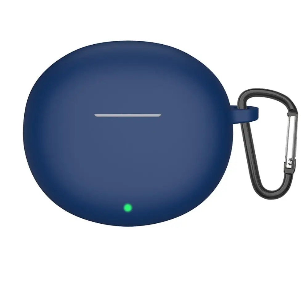 Portable Soft Earphone Case Silicone with Hook Protector Cover Dustproof Shockproof Protective Sleeve for HONOR Earbuds X7