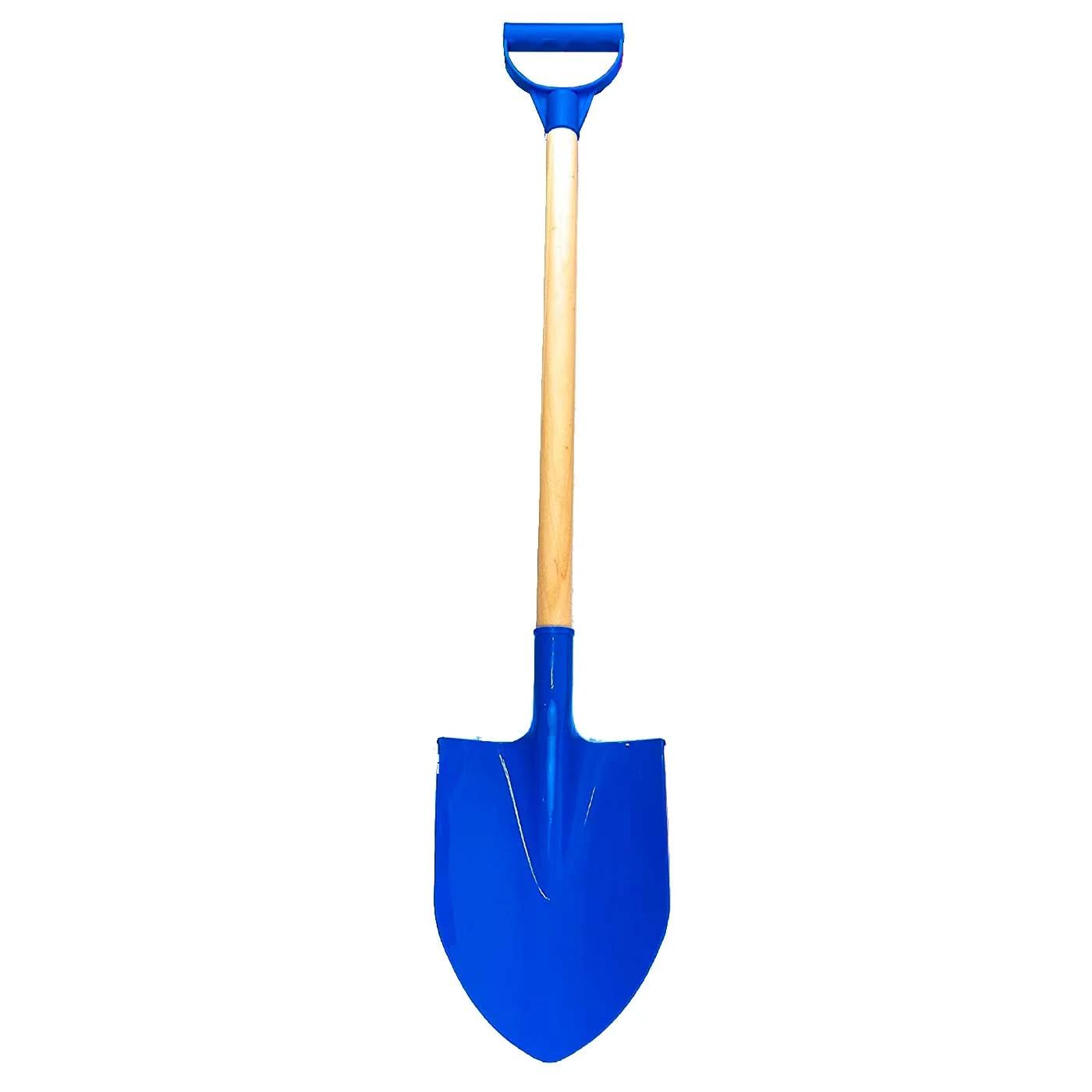 Tradineur-beach shovel, made of wood and plastic, to play on the beach. Color assortment. 76 cm length.