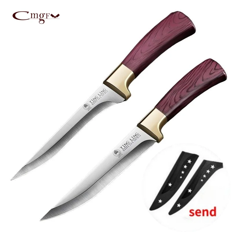 Stainless Steel Bone-Picking Fruit Knife Kitchen Accessories, Butcher'S Special Sharp Cooking Knife For Sheep, Pigs And Cattle