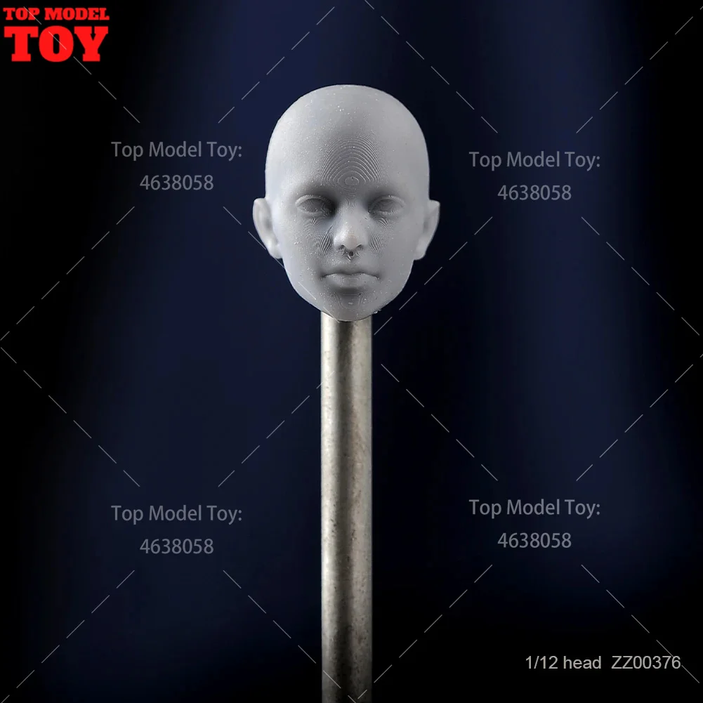 1/6 1/12 1/18 Skala Unbemalt Männliche und Weibliche Universal Kopf Carving Modell für Soldaten Action Figur Puppe Puppen Auf Lager