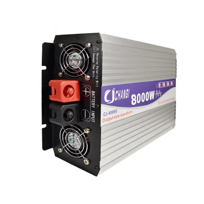 8000W peak 4000W Rate power Pure Sine Wave Inverter,DC 12V 24V to AC 220V/110V LCD Display,with Battery Cable,