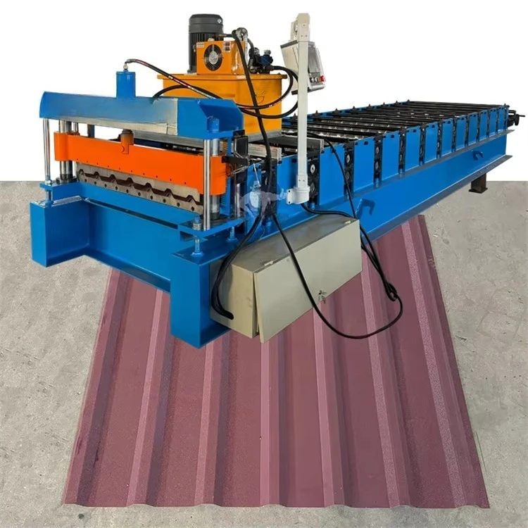 Automatic Metal Sheet Roof Panel Roll Forming Machine for Galvanized Steel Roofing Production