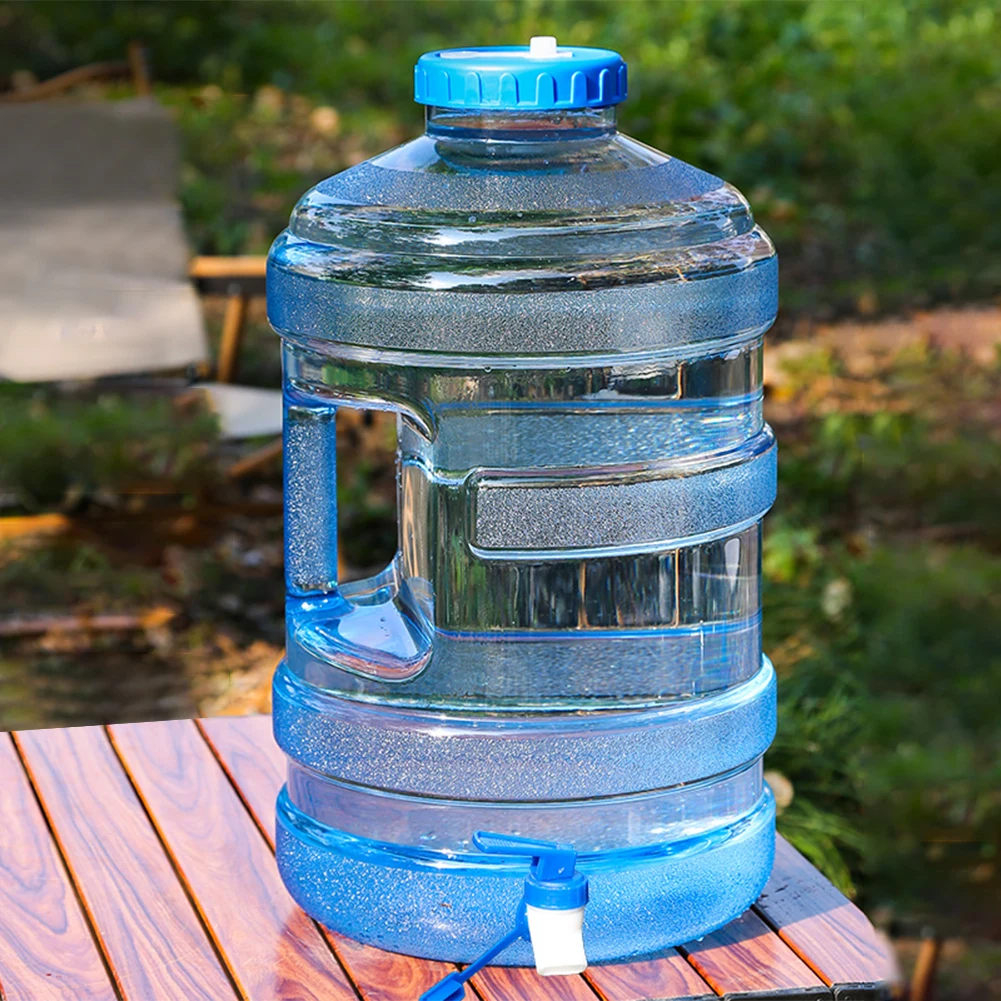 

18.9L Water Storage Container with Faucet Mineral Water Barrel Large Capacity Water Storage Bucket for Self-Driving Tour