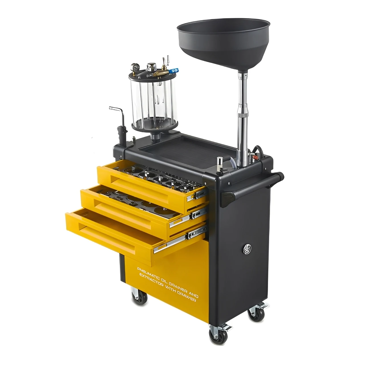 New 70 Liter Waste Oil Discharge And Delivery Tool Car Car Maintenance Quick Oil Change Machine With 61PCS Tools