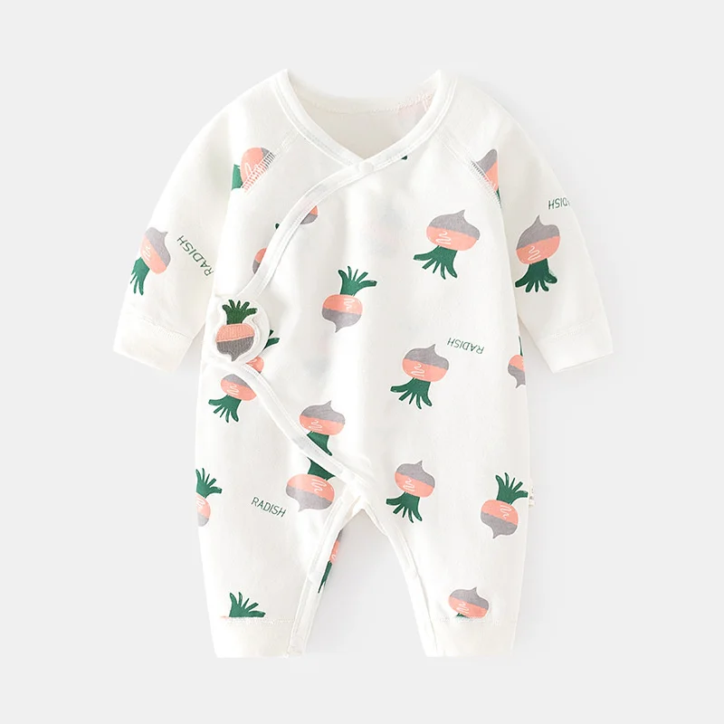 0-6M Newborn Baby Girl Boy Romper Cotton Print Infant Jumpsuit Casual Newborn Clothes For Girls Boys Spring Autumn Clothing New