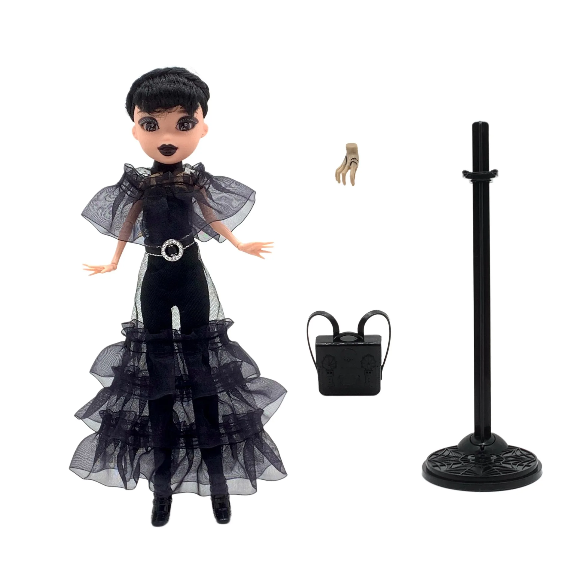 Monster High School Adams Doll Wednesday with Gothic Black Dress Dress Dress Doll Room Decoration Model Children's Toy Gift