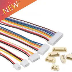 10Sets = 10pcs JST Spina + 10pcs XH2.54 XH 2.54 millimetri Filo Connettore del Cavo 2/3 /4/5/6/7/8 Spille Passo Maschio Femmina Spina Presa 26AWG