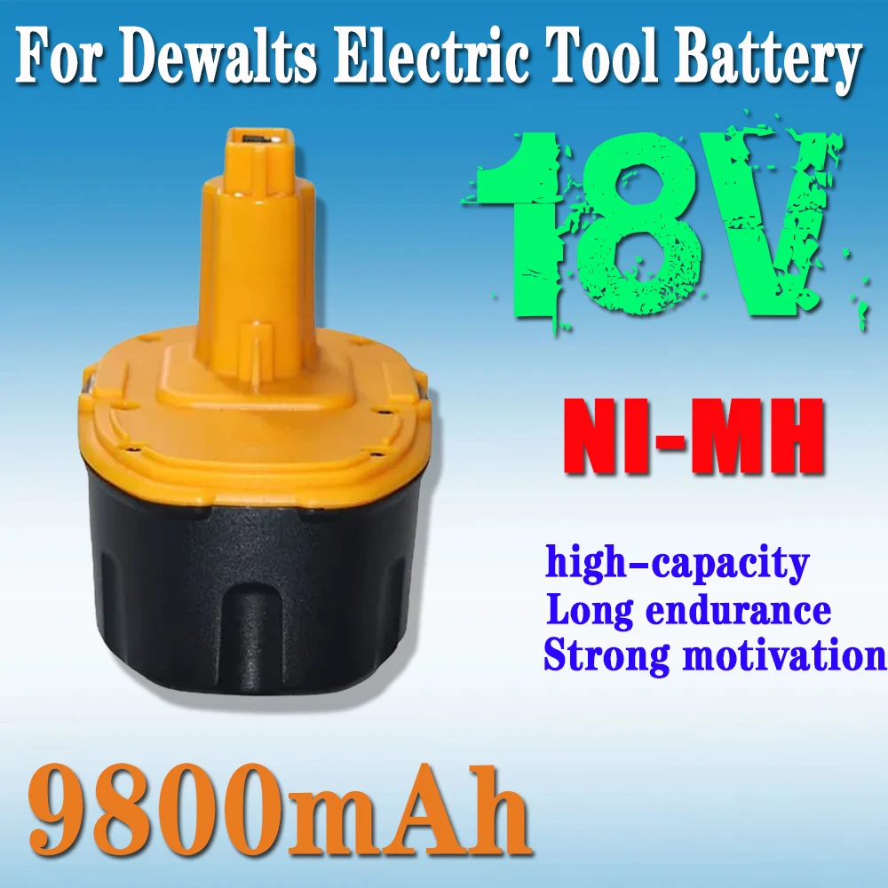 

For DeWalt Tool 18V 9800MAH Battery Replaceable and Rechargeable Dc9096 De9039 De9095 Dw9098 De9503 Dw9096