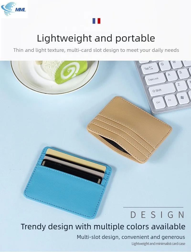 

Fashion Slim PU ID Card Bag Credit Card Holder Men's Wallet Women's Wallet Mini Credit Card ID Card Bag Gift 2026