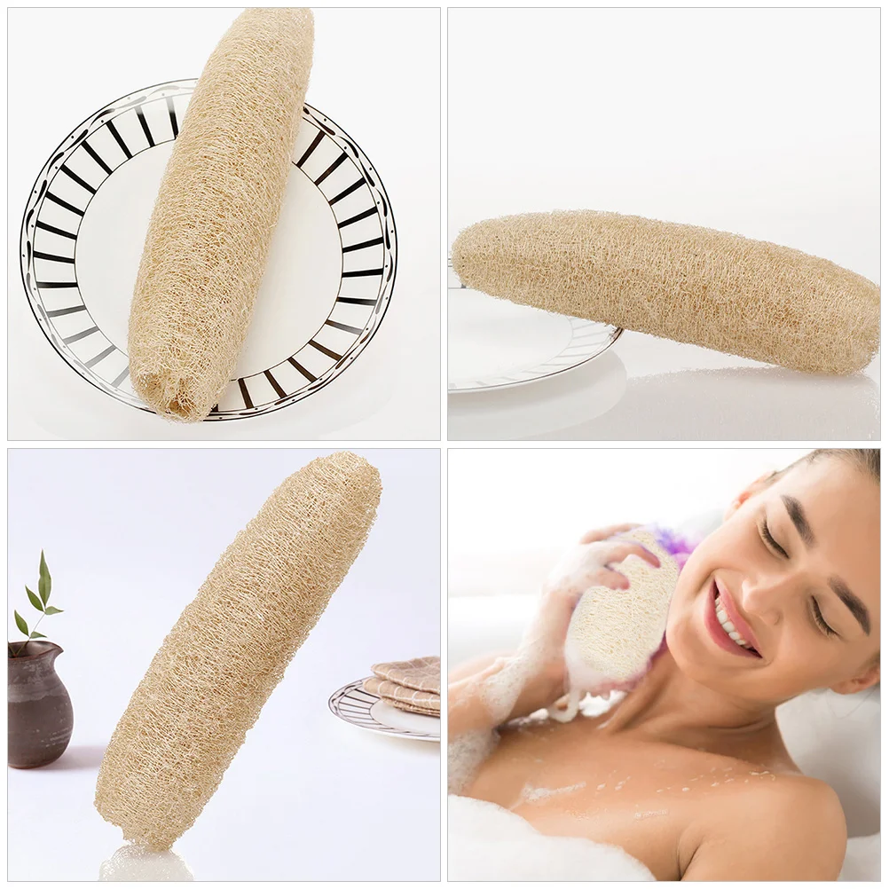 

4Pcs Natural Loofah Dish Washing Sponge Strong Water Absorbing Kitchen Cleaning Sponges for Dishes Pots Bowls Scrubber