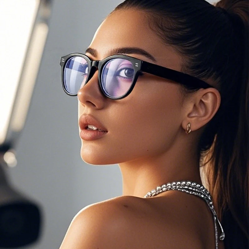 

3set New Simple Brand Square Glasses Frame Women Men Transparent Designer Oversized Eyeglasses Frames Anti Blue Light Glasses