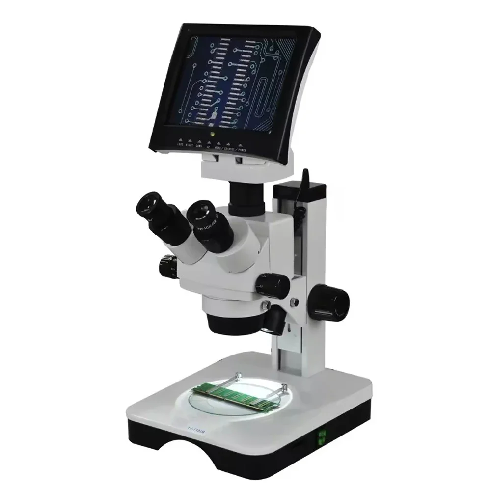 Direct Zoom Stereo Microscope Fiber Optic Inspection